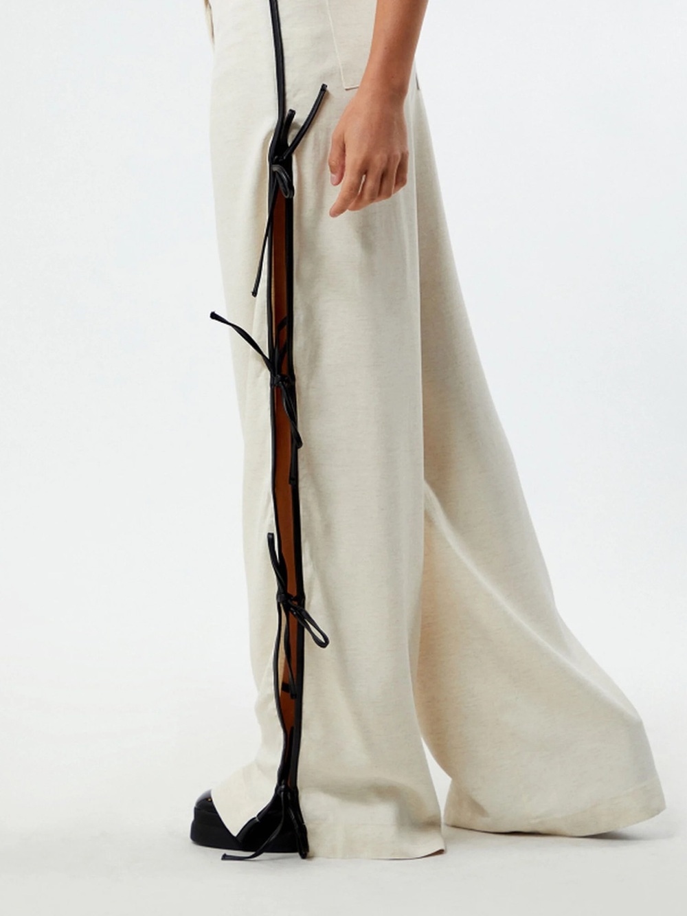 WeWoreWhat Side Tie Slit Pants